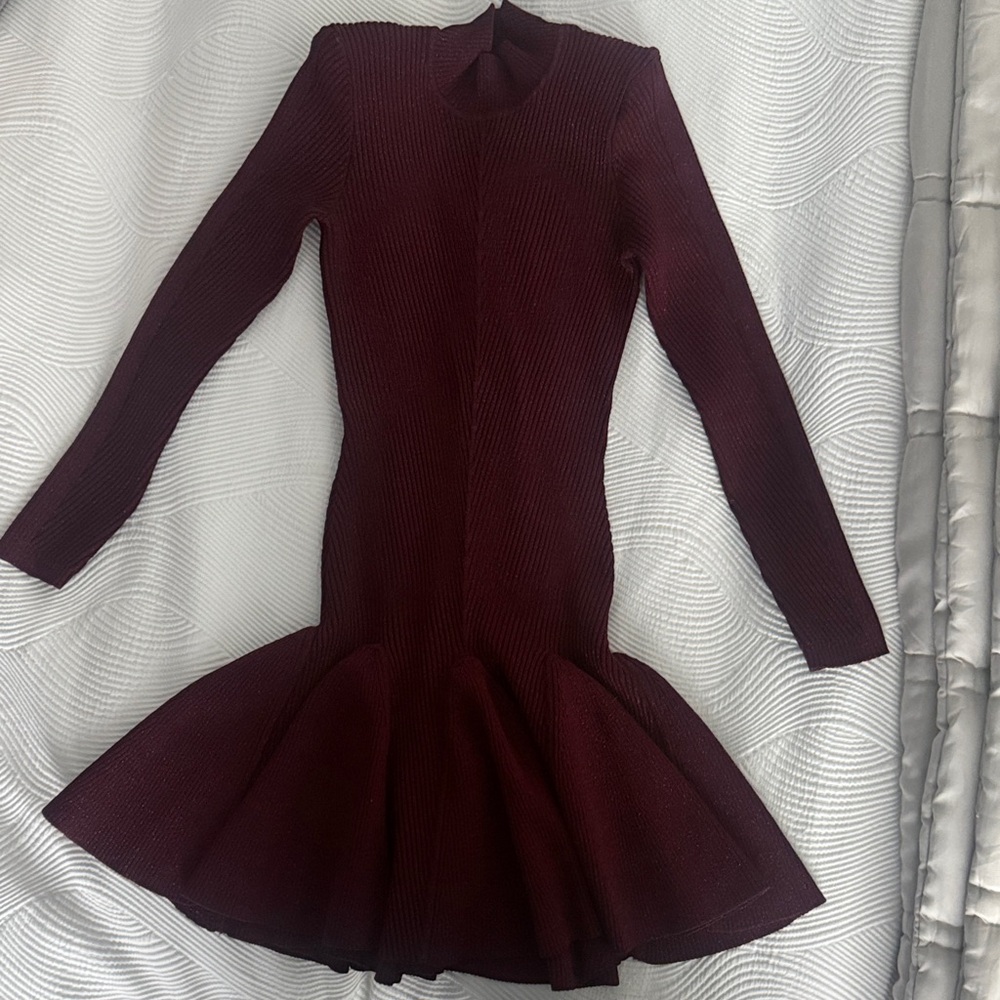 SYDONIE KNIT DRESS
By Retrofete Burgundy Knit Dress